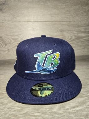 New Era Hat Club Tampa Bay Devil Rays 20th Anniversary Fitted 59FIFTY Size 7 1/2